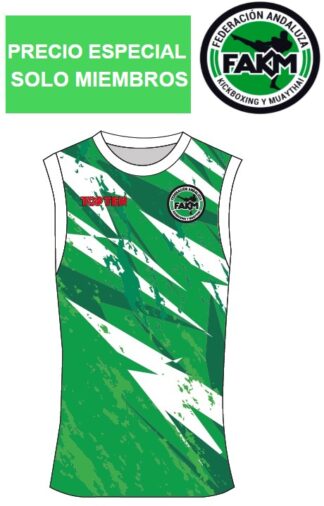 Camiseta Kick Light oficial Federación Andaluza “FAKM”